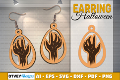 Halloween Earrings Lasercut | Halloween Jewelry Template Product Image 7