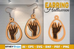Halloween Earrings Lasercut | Halloween Jewelry Template Product Image 1