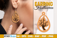 Halloween Earrings Lasercut | Halloween Jewelry Template Product Image 12