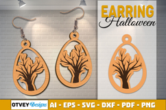 Halloween Earrings Lasercut | Halloween Jewelry Template Product Image 17