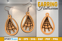 Halloween Earrings Lasercut | Halloween Jewelry Template Product Image 1