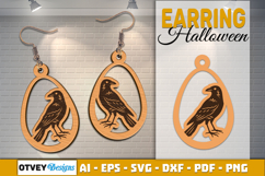 Halloween Earrings Lasercut | Halloween Jewelry Template Product Image 1