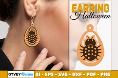 Halloween Earrings Lasercut | Halloween Jewelry Template Product Image 2