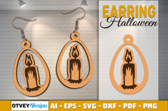 Halloween Earrings Lasercut | Halloween Jewelry Template Product Image 1