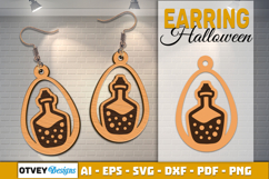 Halloween Earrings Lasercut | Halloween Jewelry Template Product Image 2