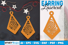 Mandala Earring Lasercut Product Image 1