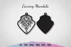 Earring Mandala Cut File Product Image 1