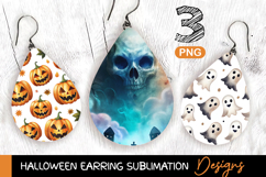 Halloween Earring Sublimation - Earring Sublimation PNG Product Image 1