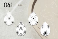 Minimal Spider Teardrop Earring Sublimation Design Product Image 2
