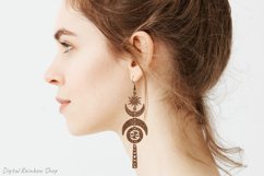 Zodiac earrings svg template