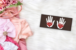 Boho Earrings Laser Cut. Heart Silhouette Laser Cut. Product Image 2