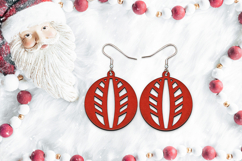 Christmas Earrings Laser Cut. Christmas Ball Laser Cut. Product Image 3