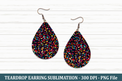 Colorful Confetti Teardrop Earring | Teardrop Earring Product Image 1