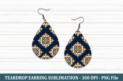 Mandala Teardrop Earring | Teardrop Earring Product Image 1