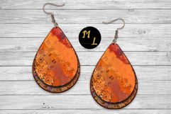 Teardrop earrings sublimation, earrings sublimation design Product Image 1