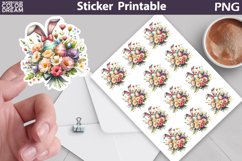 Easter Bunny Ears Sticker | Happy Easter Sticker Printable Product Image 1