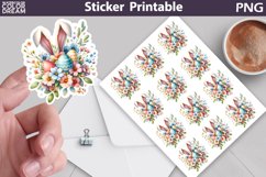 Easter Bunny Ears Sticker | Happy Easter Sticker Printable Product Image 1