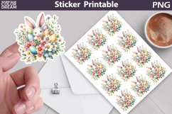Easter Bunny Ears Sticker | Happy Easter Sticker Printable Product Image 1