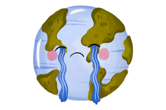 Cute Earth Day Climate Change Illustration Set Hand Drawn Pl Product Image 7