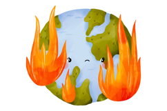 Earth Day Save the Planet Clipart Set Emotional Earth Day Product Image 4