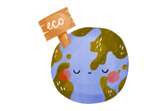 Cute Earth Day Planet Clipart Set Kawaii Eco Earth Product Image 5