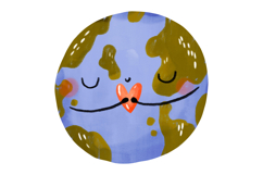 Cute Earth Day Planet Clipart Set Kawaii Eco Earth Product Image 6