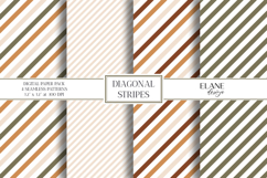 Nature Earth Tones Diagonal Stripes, Fall Seamless Patterns Product Image 1