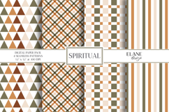 Autumn Digital Paper, Earth Nature Tones Seamless Patterns Product Image 1