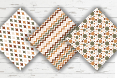 Autumn Digital Paper, Earth Tones Seamless Patterns Product Image 2