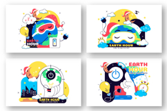 10 Happy Earth Hour Day Illustration Product Image 3