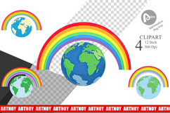 Earth Rainbow Clipart Product Image 1