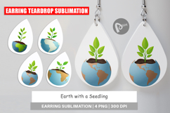 Earring Earth with a Seedling Product Image 1