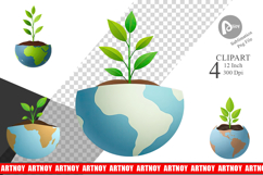 Earth Seedling Clipart Product Image 1