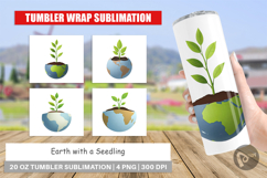 Tumbler Earth with a Seedling Product Image 1