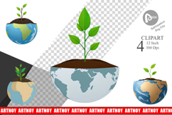 Earth Seedling Clipart Product Image 1