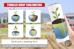 Tumbler Earth with a Seedling Product Image 1