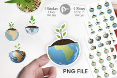 Earth Seedling Sticker Product Image 1