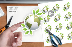 Earth Leaves Sticker Product Image 1