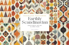 44 Earthly Scandinavian Seamless Patterns Product Image 2