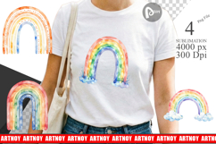 Earthy Boho Rainbow Sublimation Product Image 1