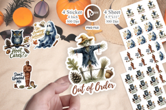Retro Sarcastic Spook Quotes Sticker Product Image 1