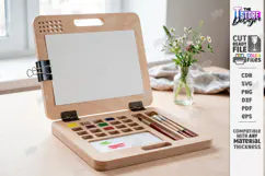 Easel For Drawing Laser Cut | Wooden Tabletop Paint Easel Product Image 1