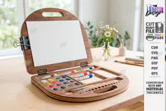 Easel For Drawing Laser Cut | Wooden Tabletop Paint Easel Product Image 1