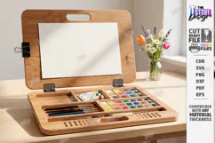 Easel For Drawing Laser Cut | Wooden Tabletop Paint Easel Product Image 1
