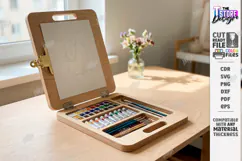 Easel For Drawing Laser Cut | Wooden Tabletop Paint Easel Product Image 1