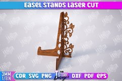 Easel Stands Laser Cut Bundle, Plate Holder, Art Plate SVG Product Image 4