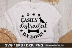 Easily distracted by dogs SVG - Christmas Dog Design Product Image 1
