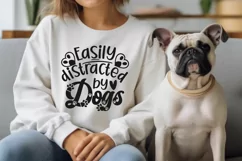 Easily Distracted By Dogs Svg, Dog Mom Svg, Dog Lover Svg Product Image 2