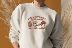 Easily Distracted by Mushrooms SVG | Funny Mushroom Quote Product Image 3