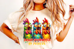 Easily Distracted By Peckers PNG, Funny Chicken PNG, Rooster Product Image 2